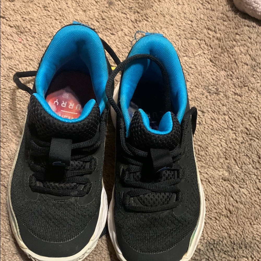 Kids Black and Blue Sneakers